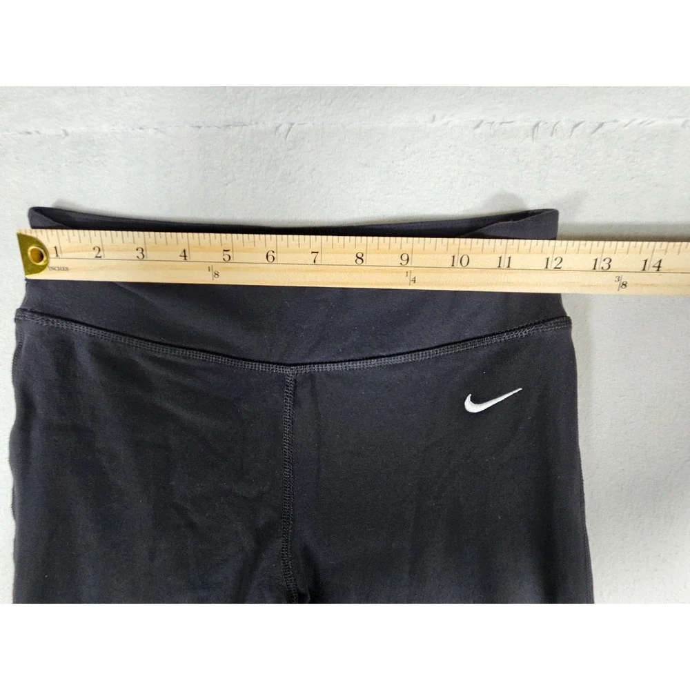 Nike Dri-FIT Womens Black Cropped Leggings‎ Capri Athletic Pants 669741-010 S